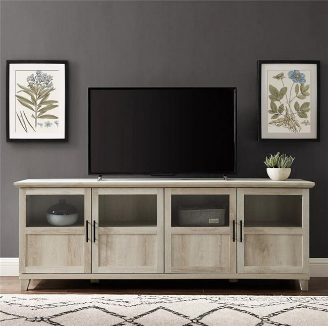 wooden Media Console Cabinet