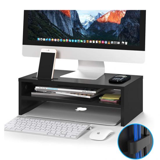 home and office wooden desktop monitor stand