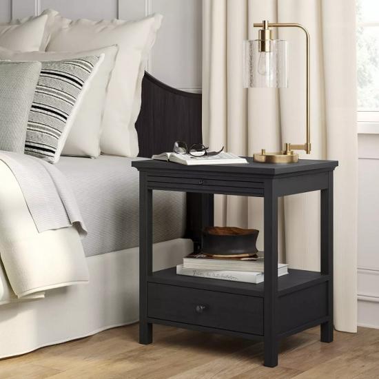 Black Chest Of Drawers And Bedside Cabinets